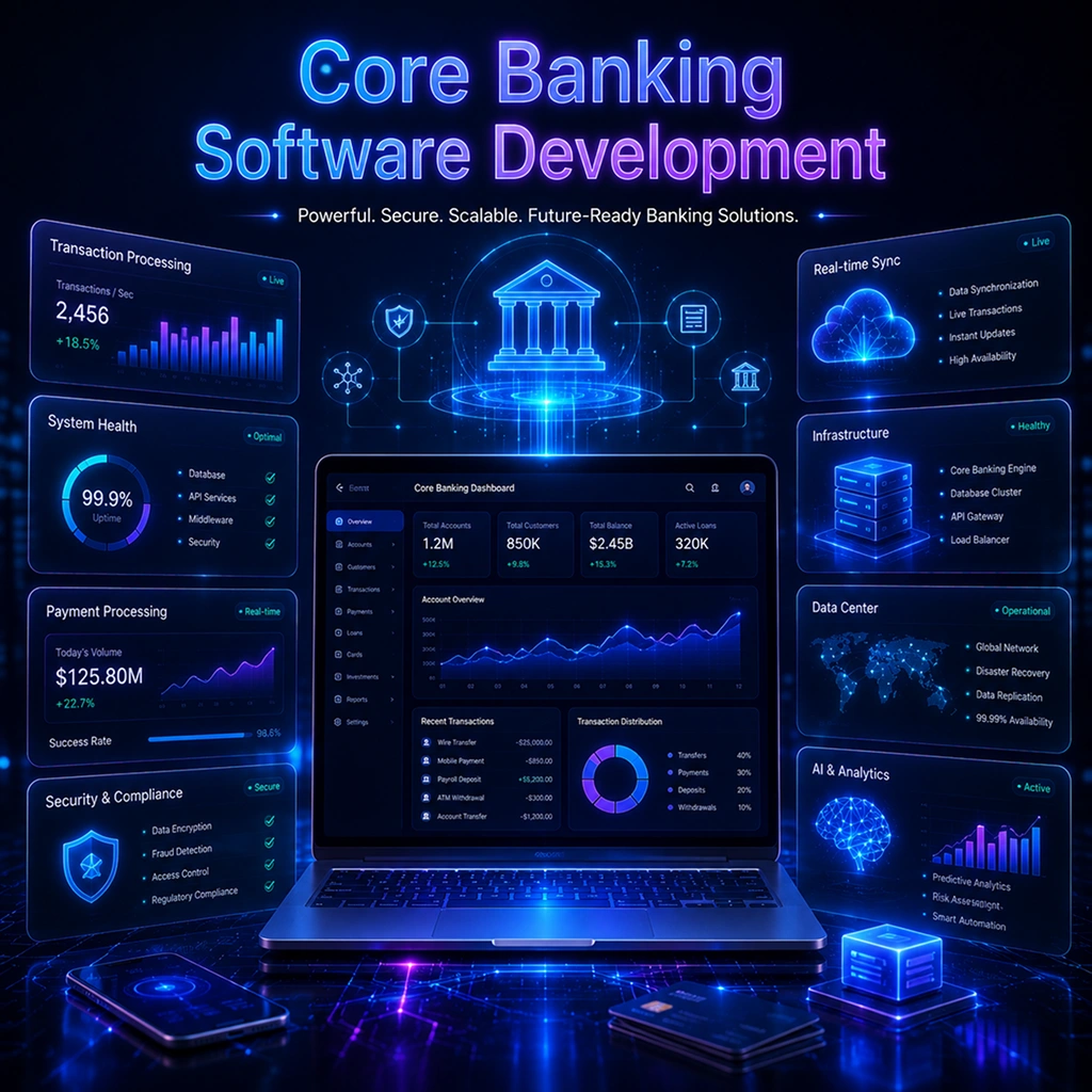 Custom core banking software solutions